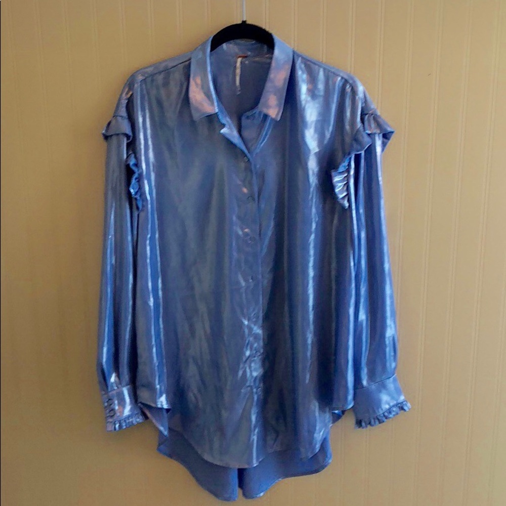 Free People Shimmer Blouse - Picture 2 of 2